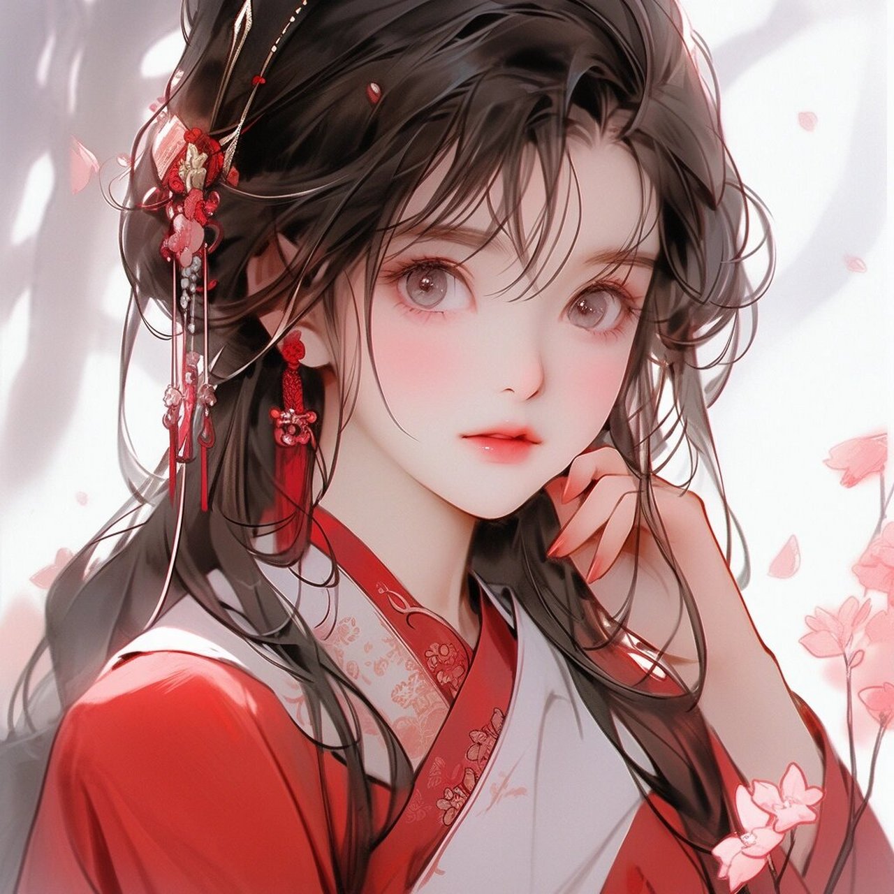 ai绘画|国风美人第3篇 江南好,最好是红衣.