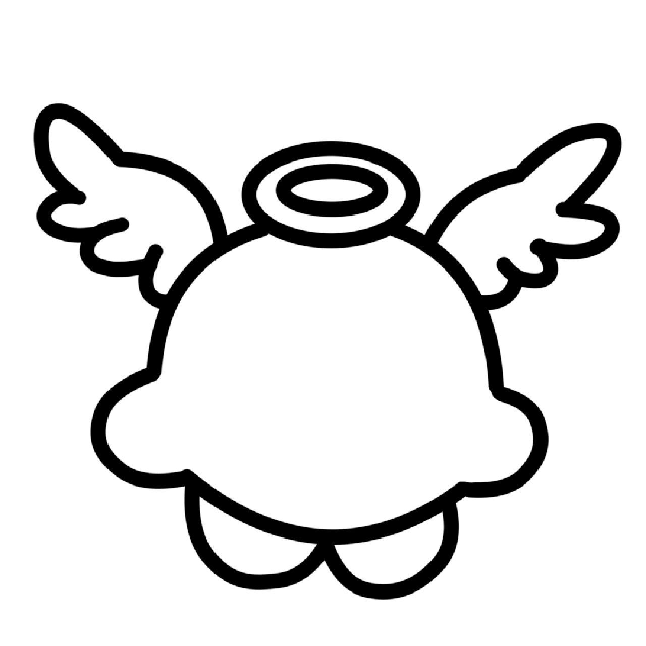 简笔画|小天使星之卡比～附教程 临摹