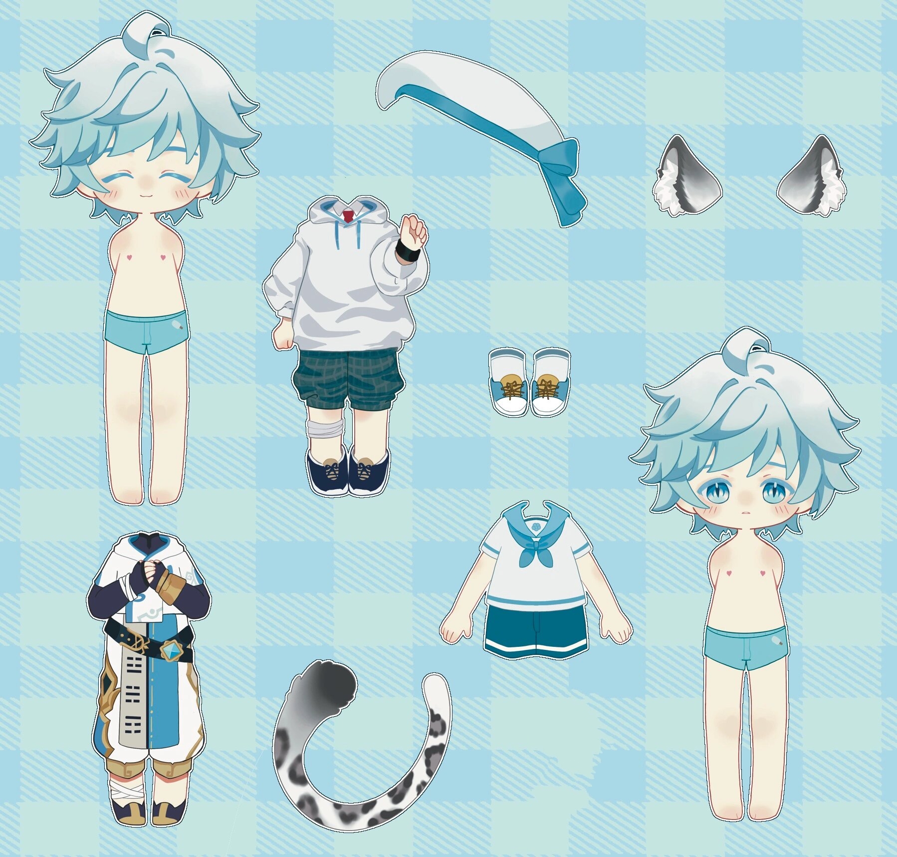 换装贴纸    五星有的换装贴纸,我家崽怎么能没有呢!必须整起来.