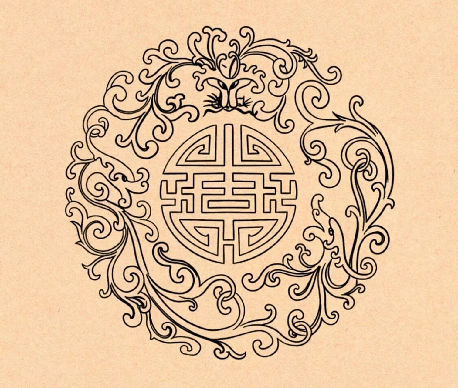 夔龙纹中国传统纹样图案临摹 《中国纹样全集-宋元明清卷》 仅限大家