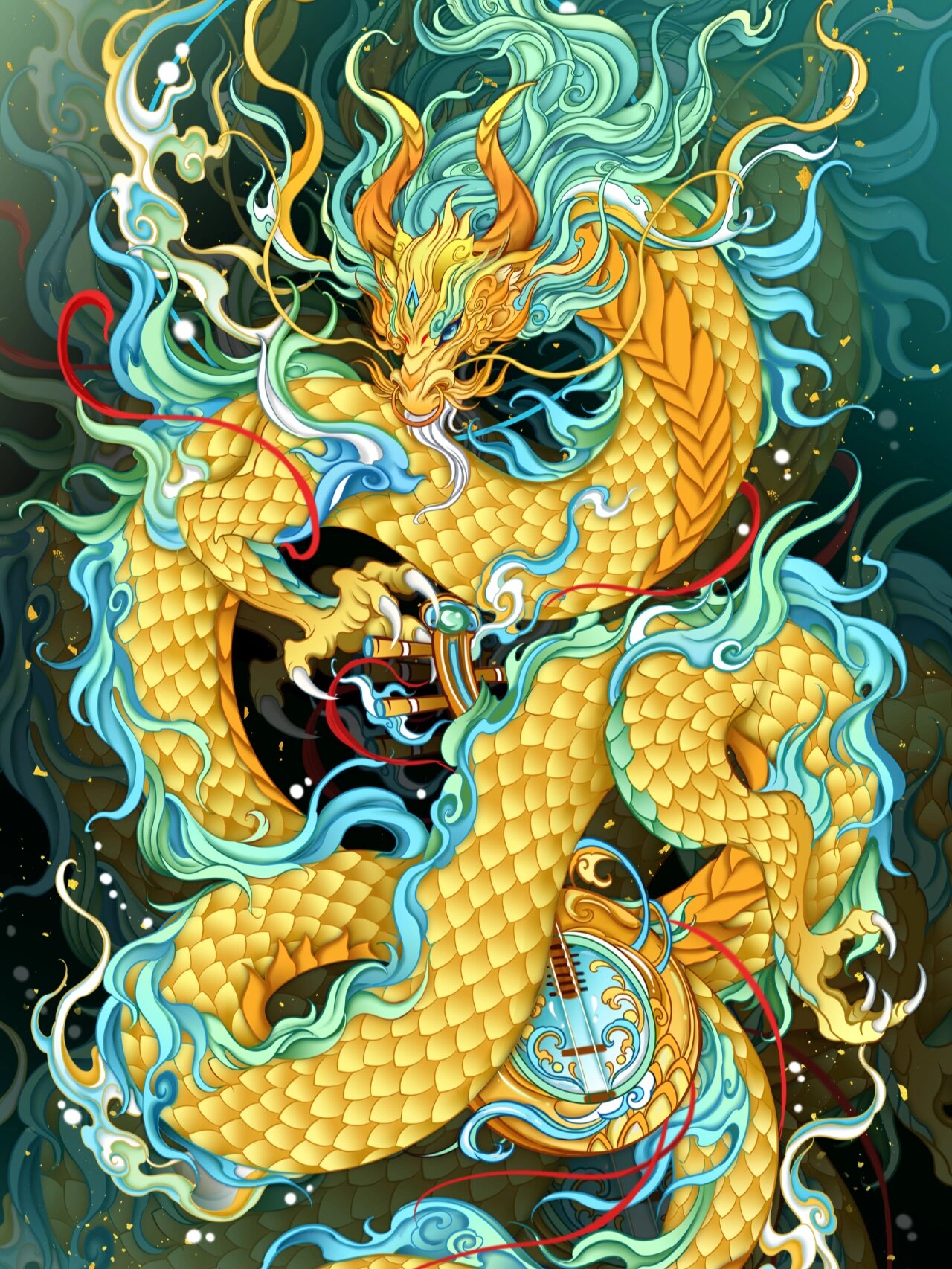 【龙生九子之囚牛】