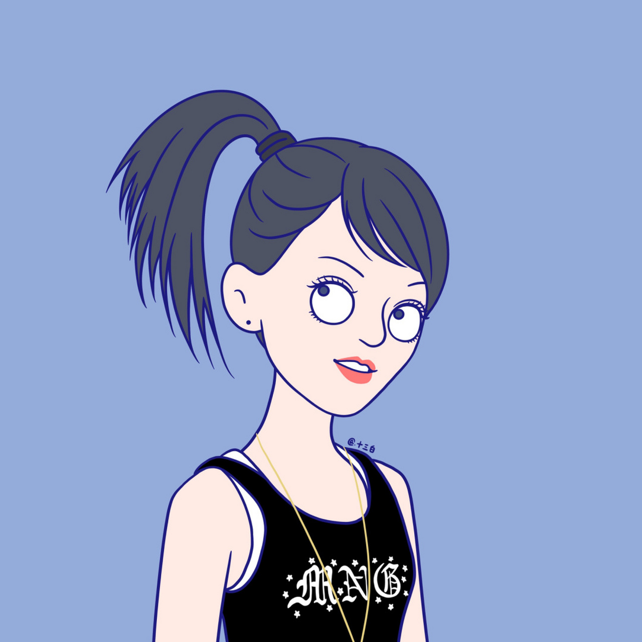 "张韶涵的蜕变 手绘头像 张韶涵头像漫画系列 #我是原创插画师