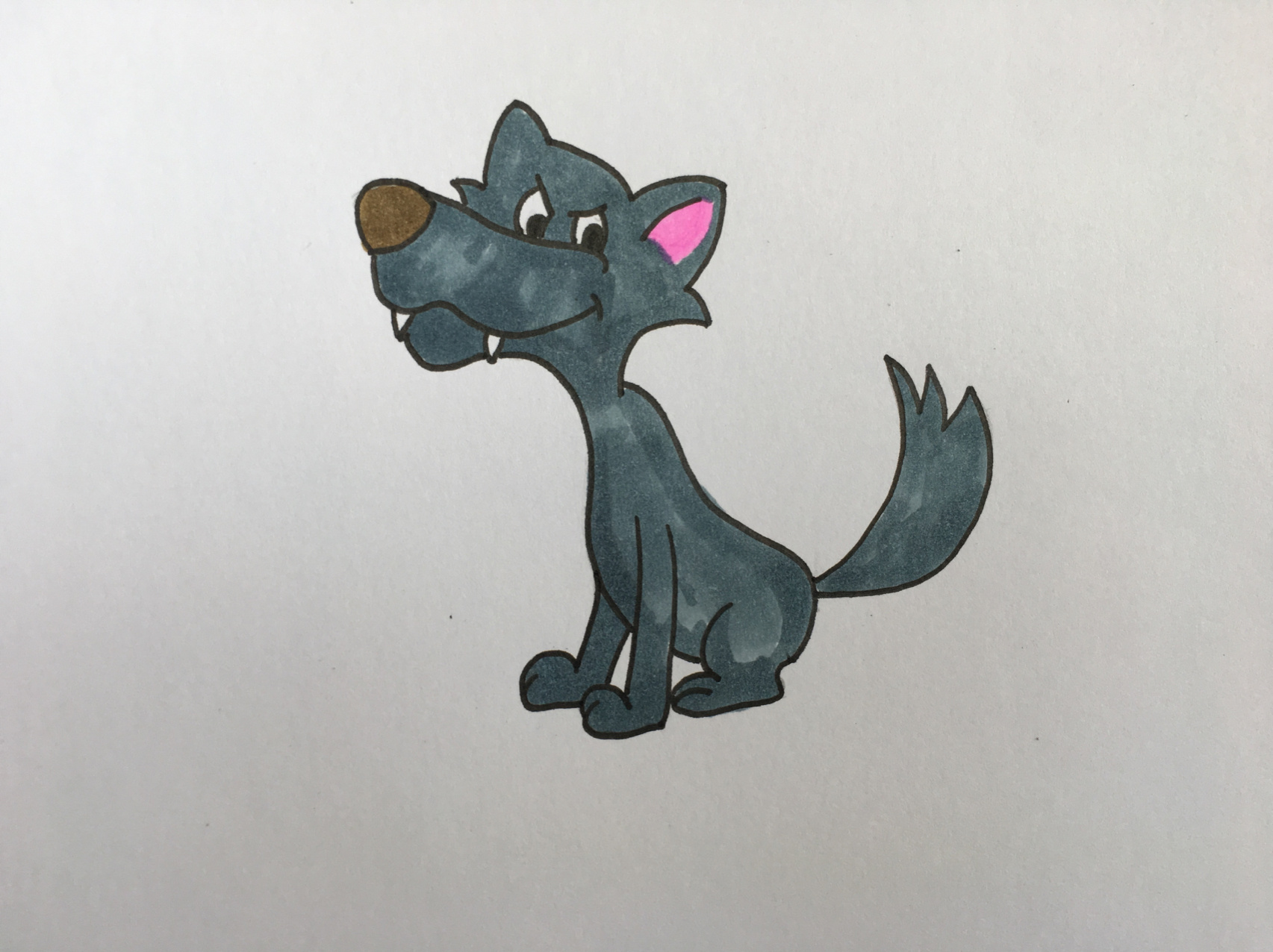 马克笔|大灰狼简笔画