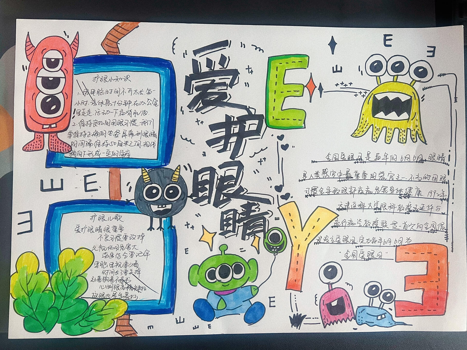 爱眼护眼手抄报
