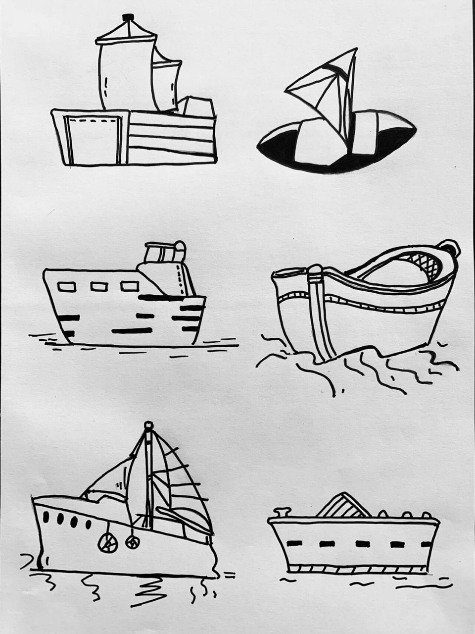 小船怎么画简笔画简单图片