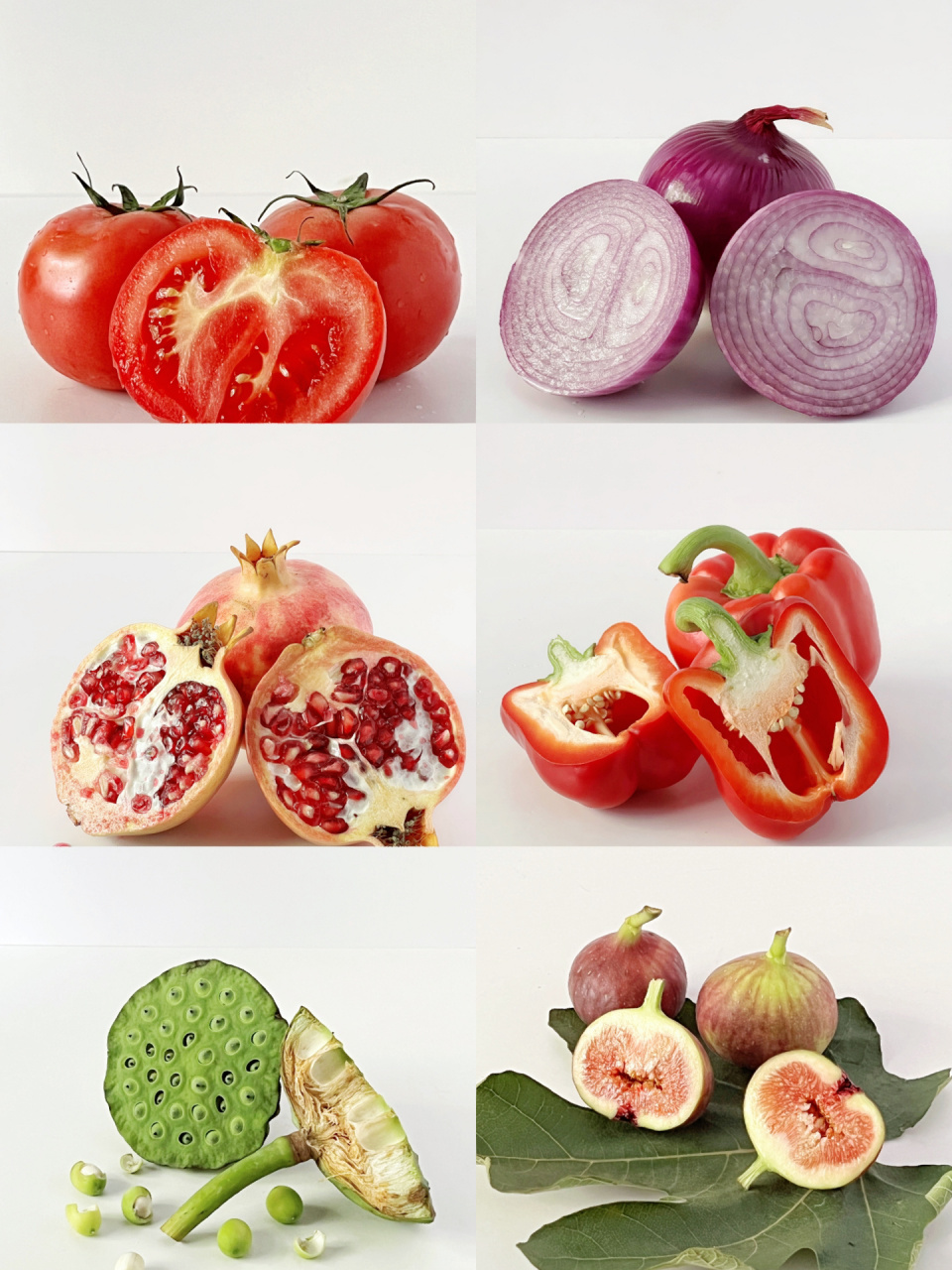 绘画素材|蔬果的剖面(一)