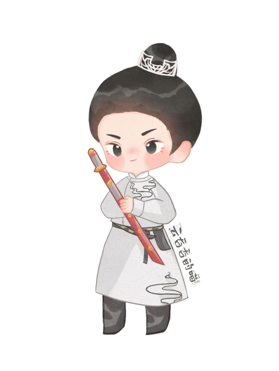 q版人物 | 唐朝诡事录已经三刷刷了 小情侣甜死我 #procreate绘画