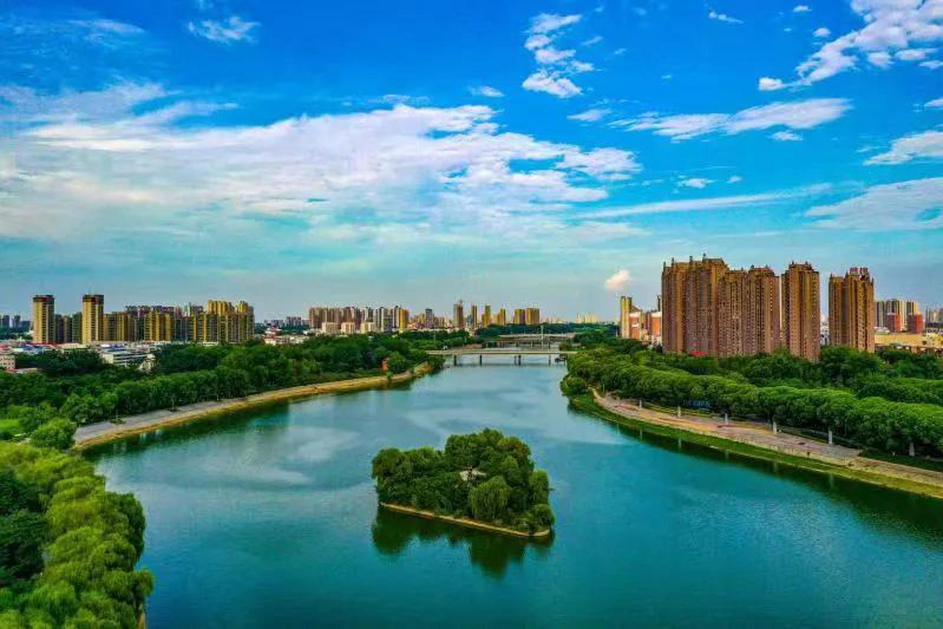 漯河沙澧河景区 掬一捧清泉,映一片蓝天,停下来品味漯河美景,与这个