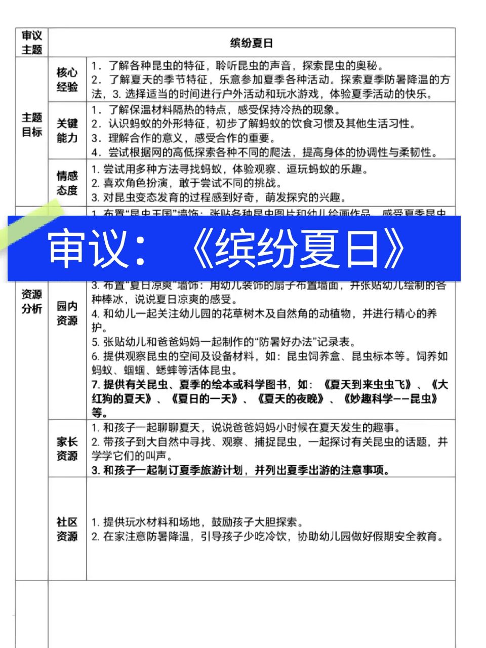幼儿园主题审议:《缤纷夏日》 幼儿园中班主题审议:《缤纷夏日》