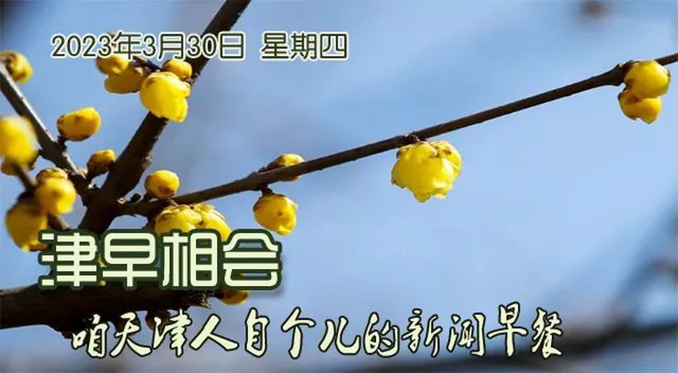 今天是2023年3月30日,星期四,癸卯年闰二月初九,大家早上好!