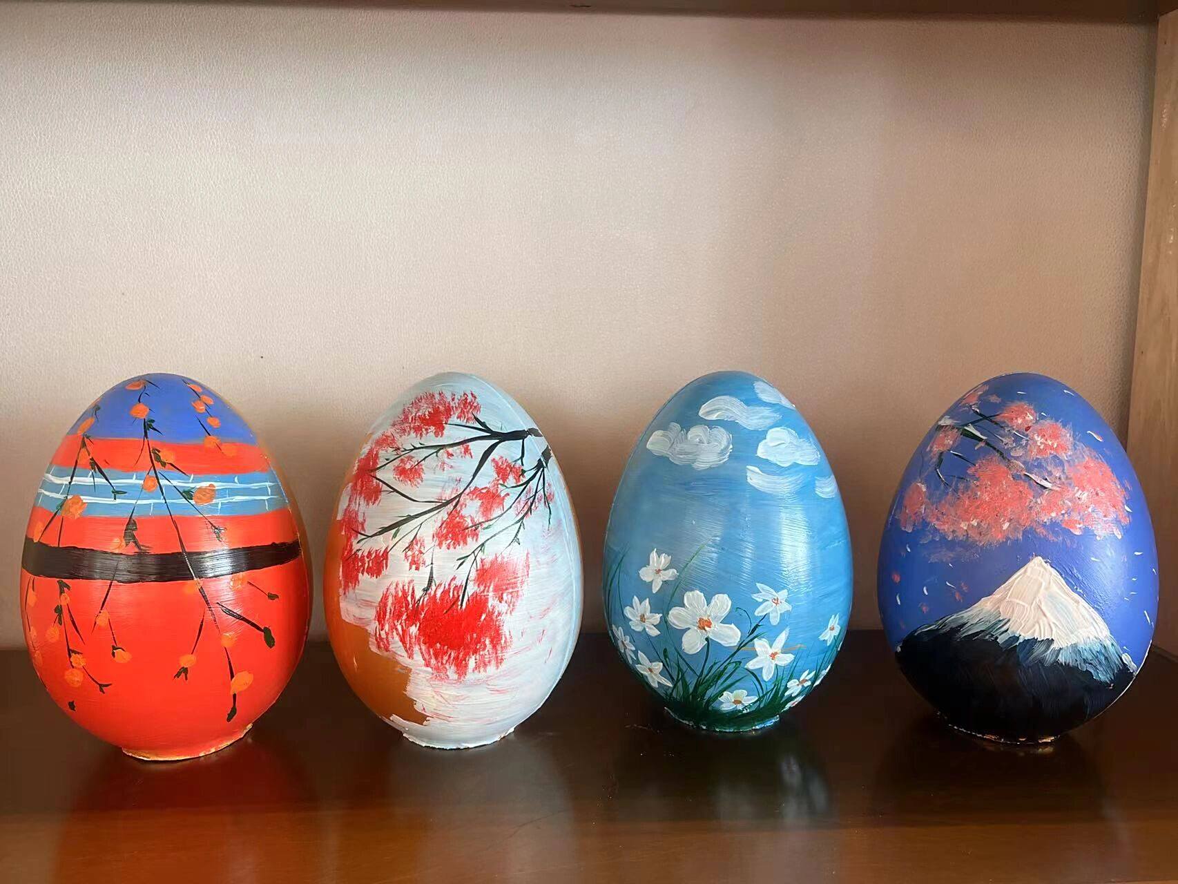 金蛋绘画~四季 金蛋绘画,一年四季