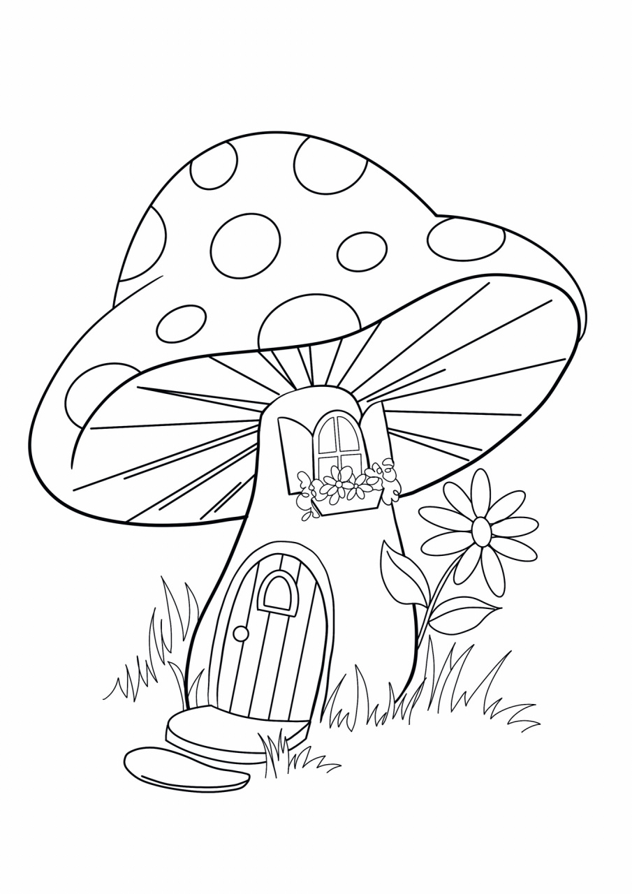 快来看看小蘑菇房子怎么画 | 附线稿 小蘑菇房子简笔画 今天家里明显