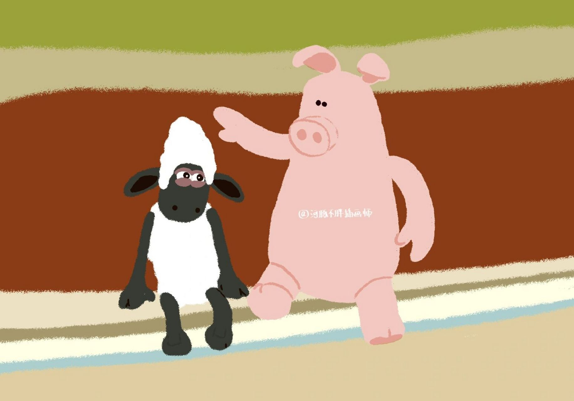 小羊肖恩可爱ipad壁纸第三弹 小羊肖恩可爱电脑/ipad壁纸第三弹来拉