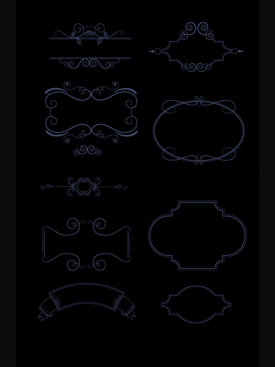 国风系列979797古风『边框花纹』 【花边笔刷】合集来啦96