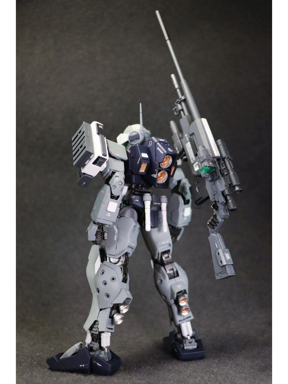 高达模型分享 仿ray式 mg狙击吉姆pro自改   几年前的模仿作品,胶板