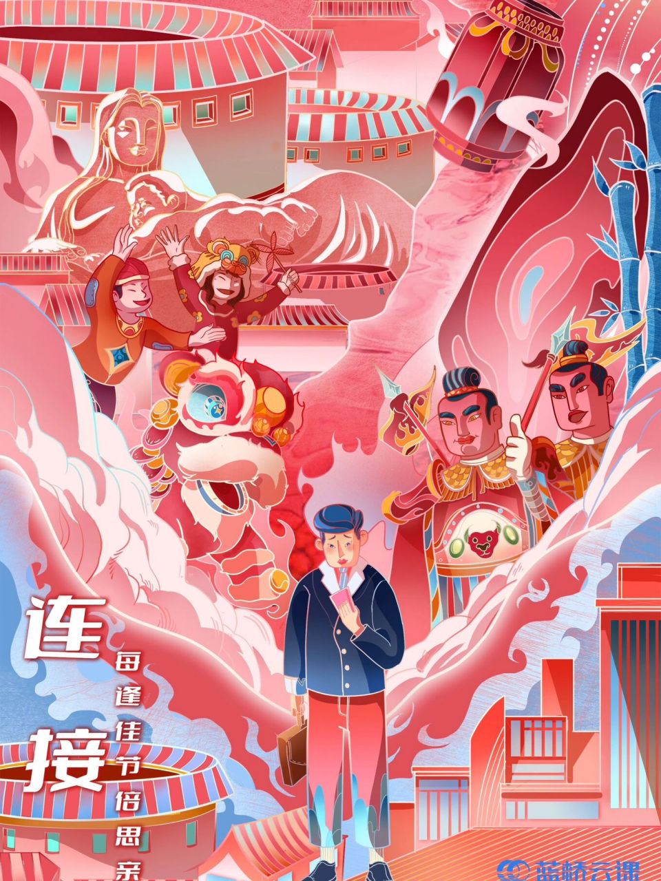 系列海报连接 该设计作品主题依托大陆台湾的历史关系和人文为主,将