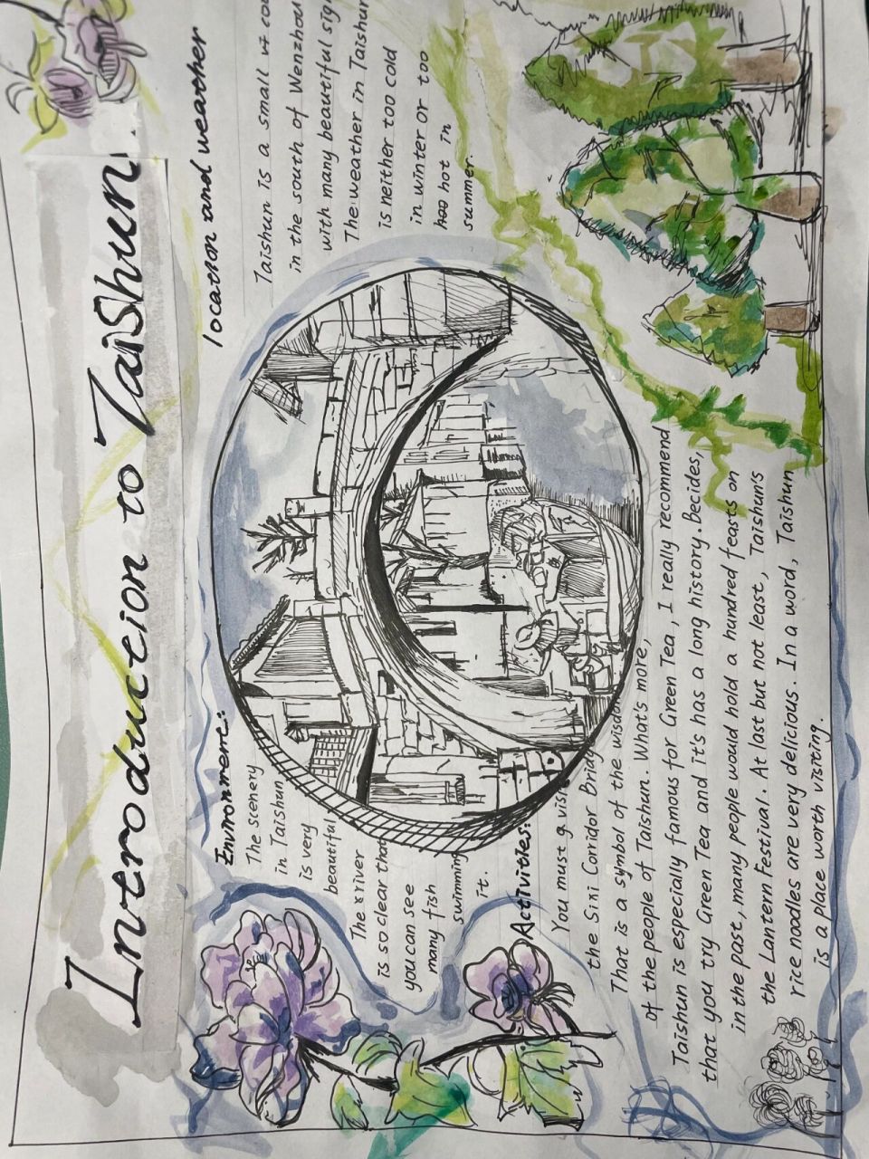 英语景点介绍手抄报03 以为上了初中就没有手抄报了,是我想多了91