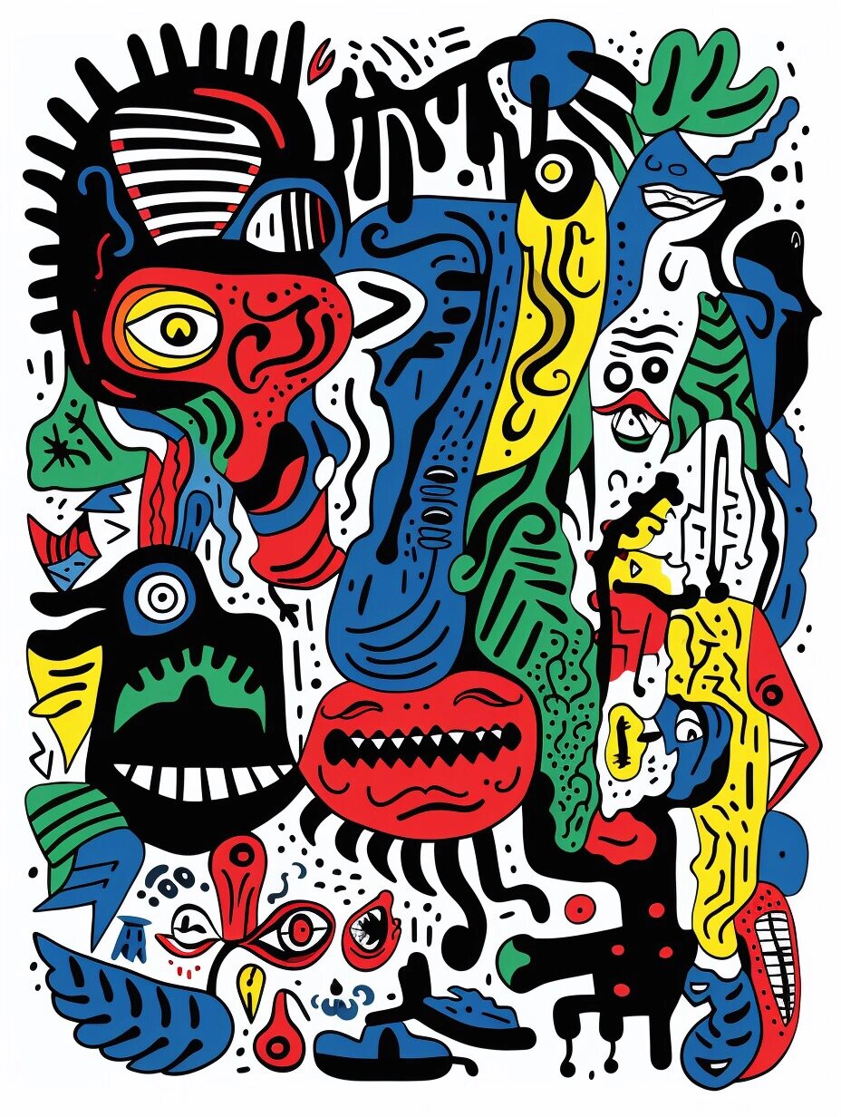 儿童创意绘画参考·抽象艺术涂鸦