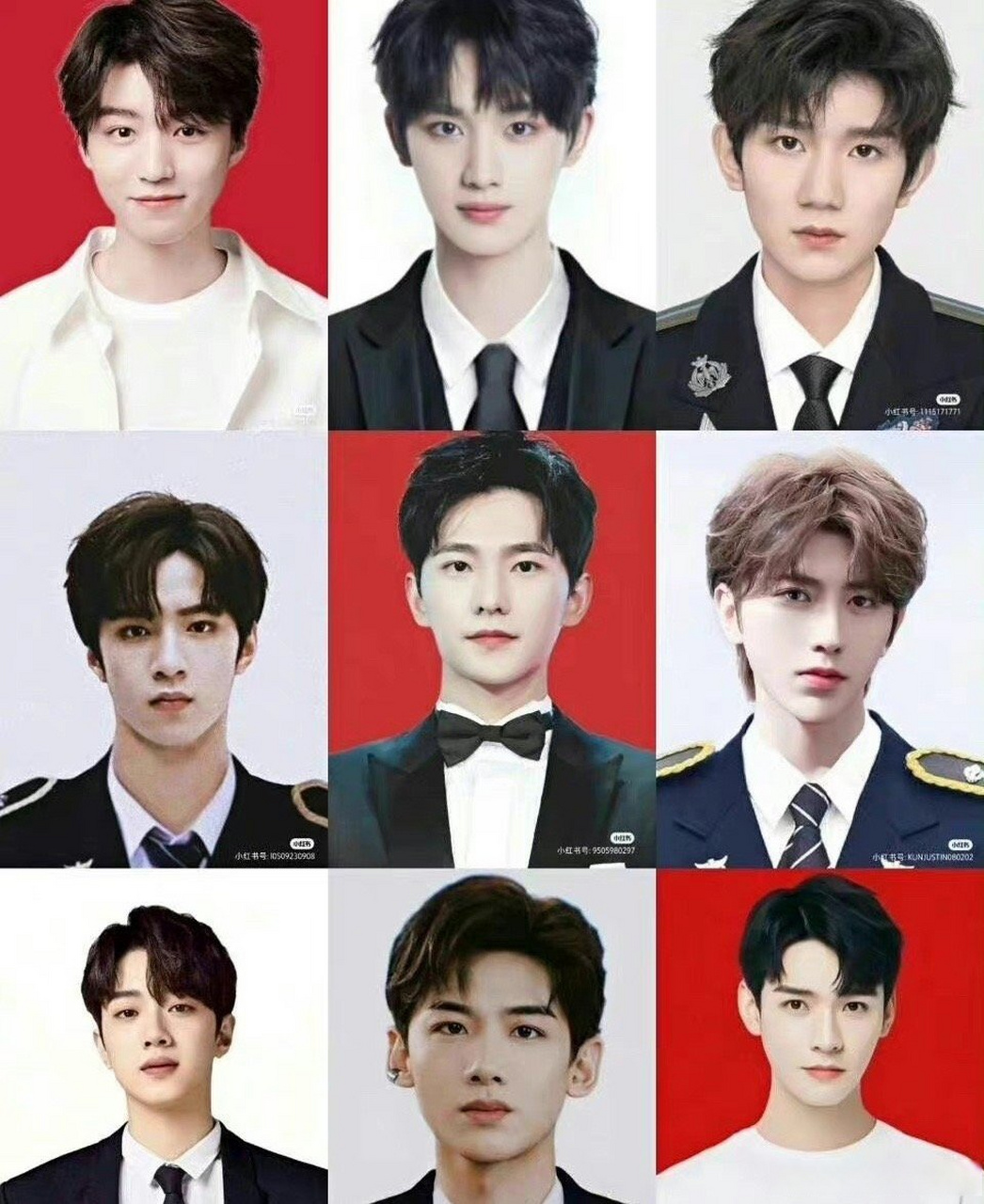 网友制作的内娱男星九宫格#来品品网友制作的内娱男星九宫格咱就仕档