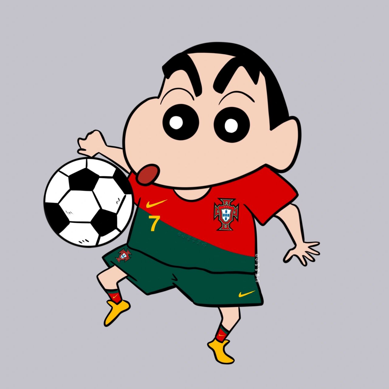 蜡笔小新世界杯头像——新鲜出炉! 今晚注定要熬个大夜看内马尔和c罗!