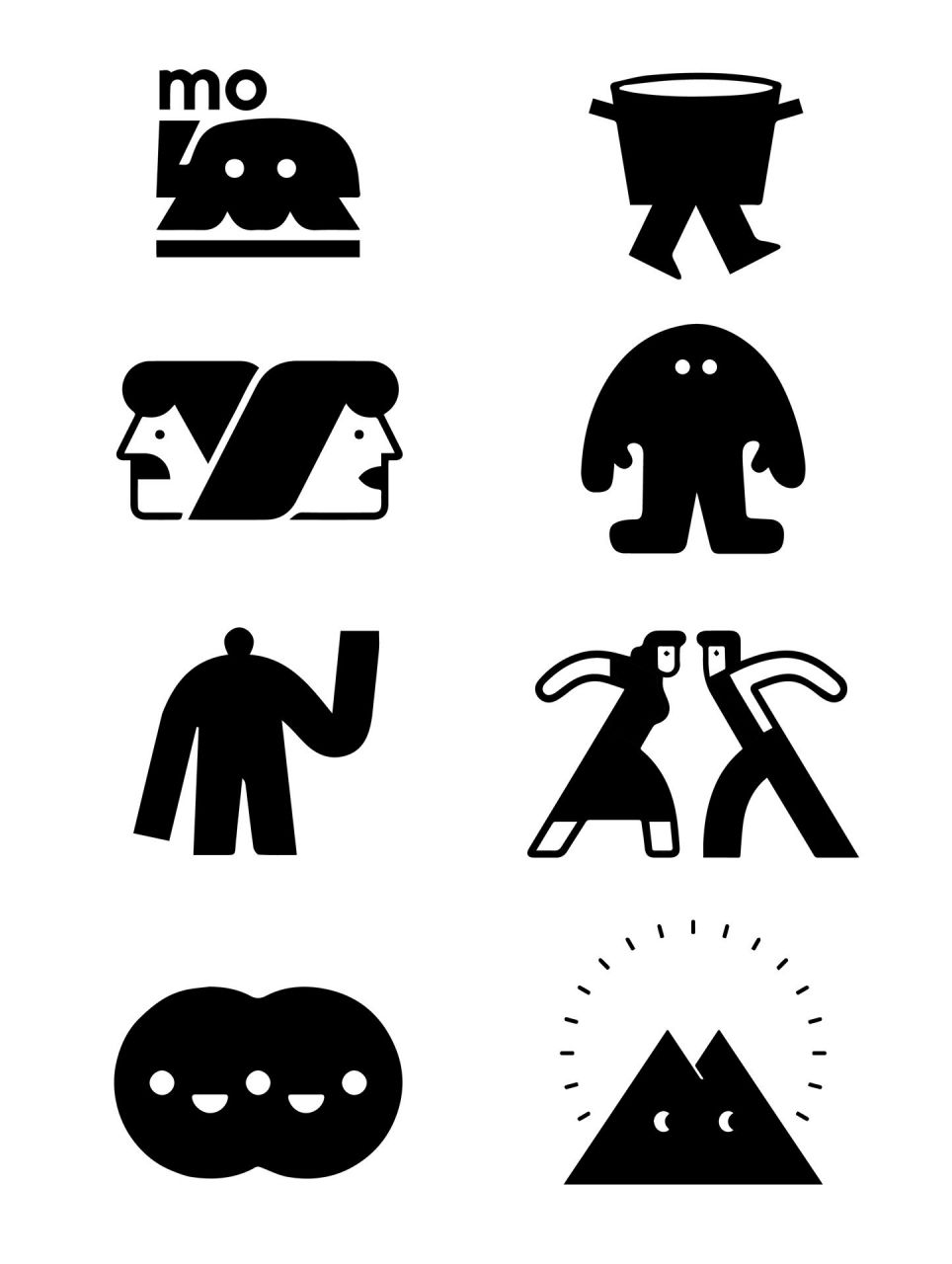 logo设计|有趣潮流的图形创意设计 8715 怪味风格logo设计 将常见