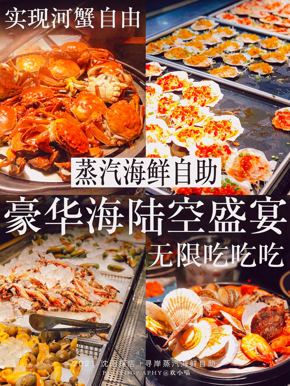沈阳蒸汽海鲜自助|豪华大餐无限吃吃吃6015 73"寻岸蒸汽海鲜
