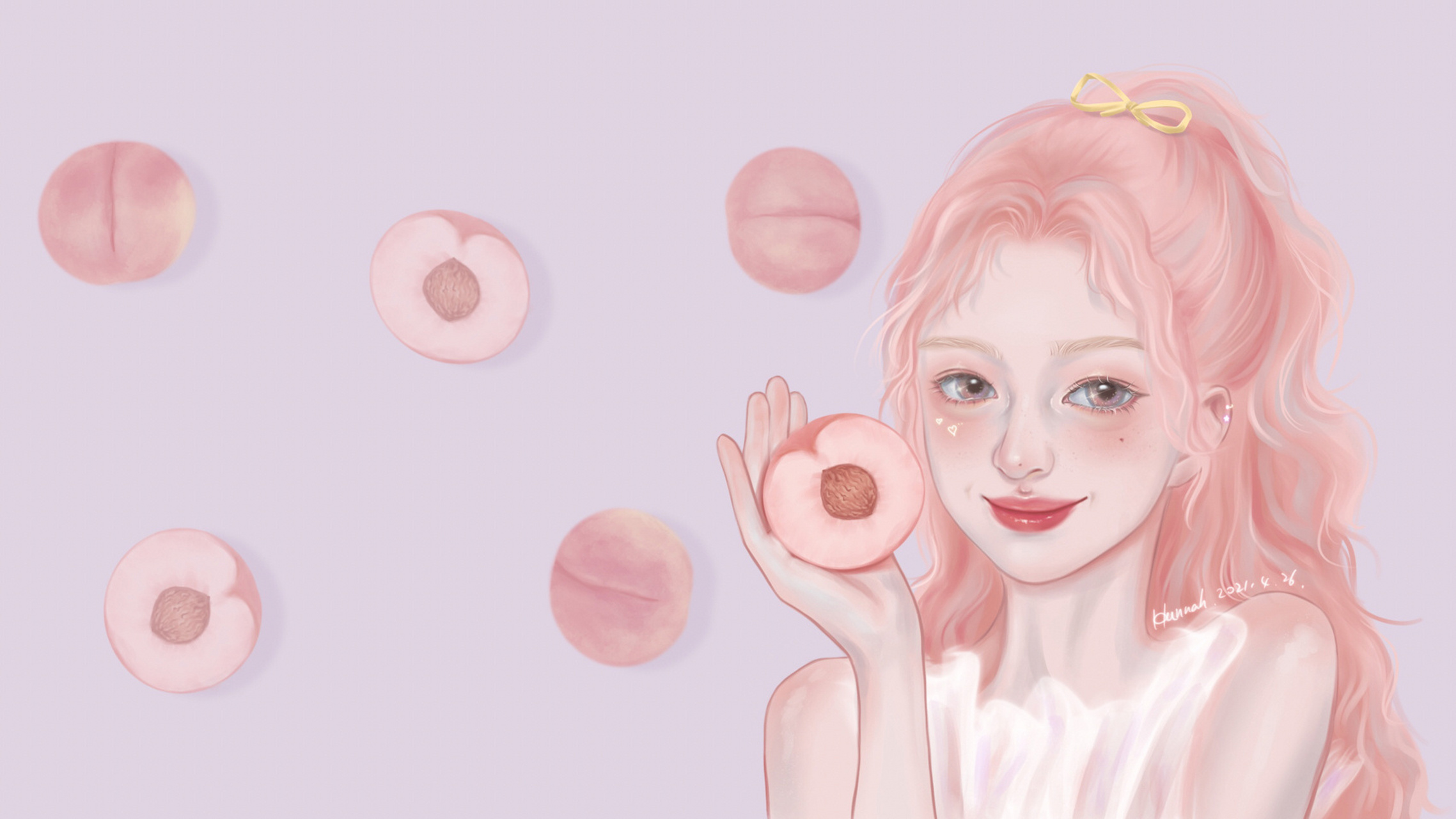 原创头像:水蜜桃99女孩 手机,电脑壁纸 我也没有想到水蜜桃这么快就