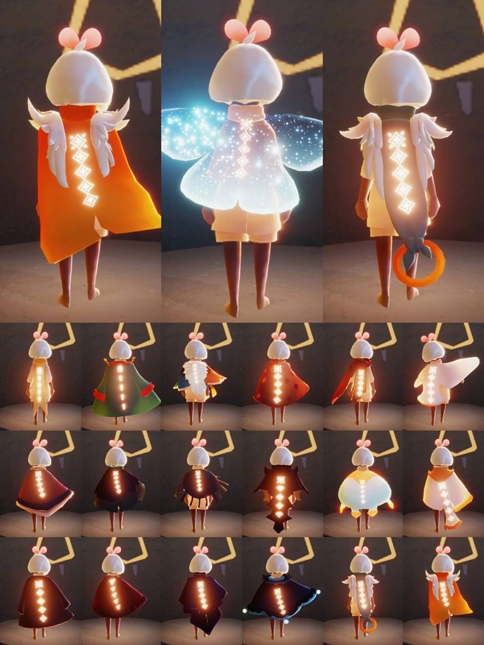 光遇全斗篷合集 | 持续更新中 现在出的斗篷越来越多啦 最喜欢的是