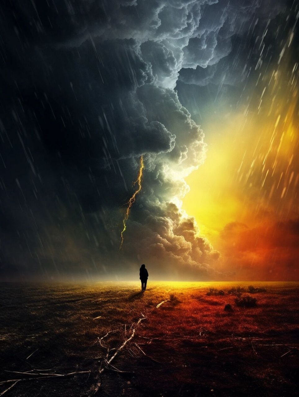 雷电交加,暴风雨来袭