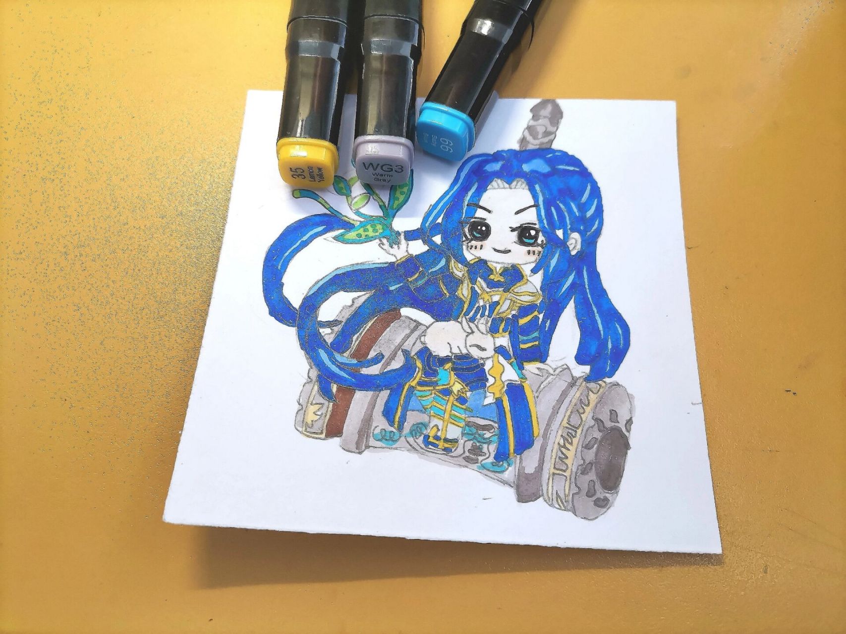 斗罗大陆q版唐三简笔画(非原创) 今天假期闲着无聊,画了一个唐三的简