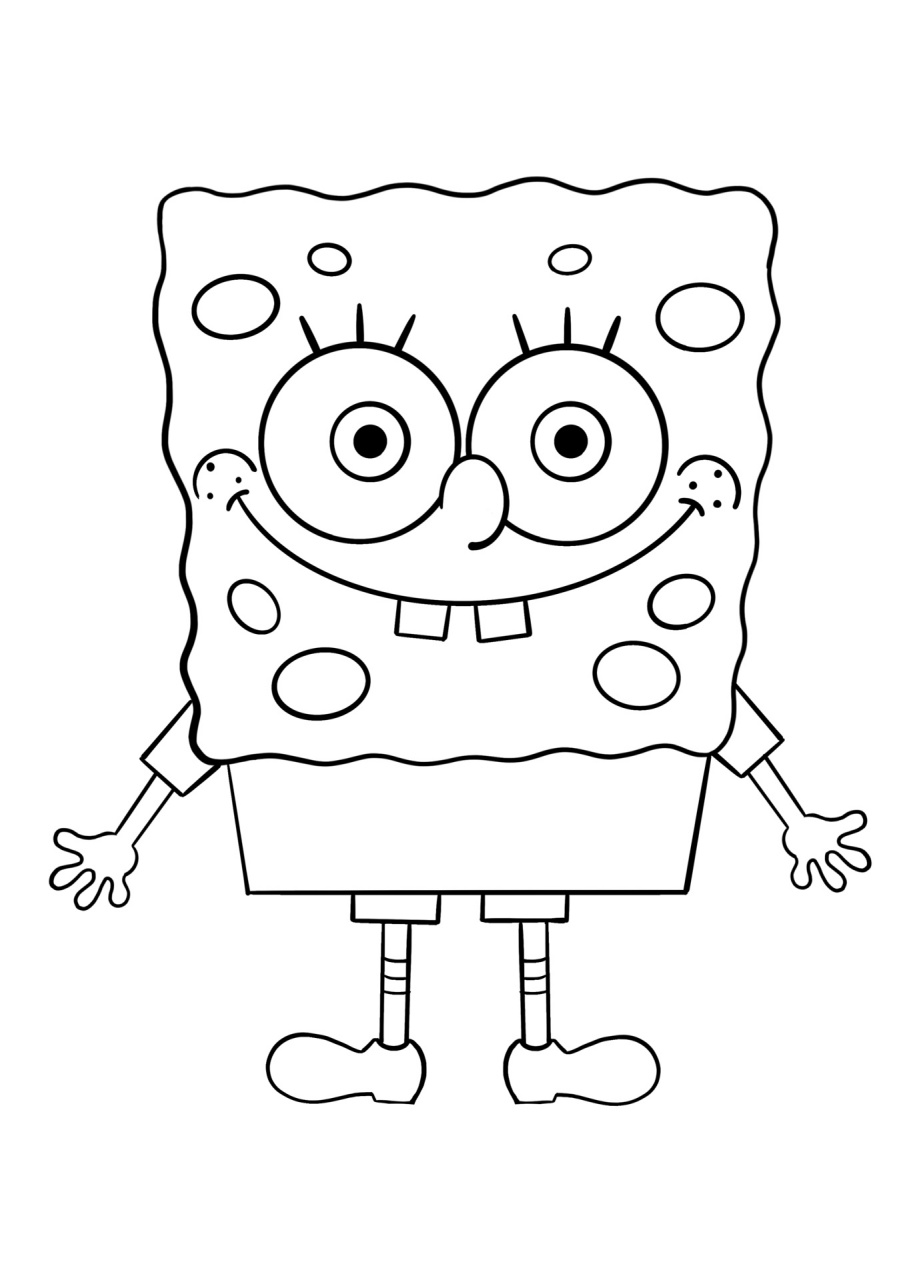 简笔画教程分享 海绵宝宝