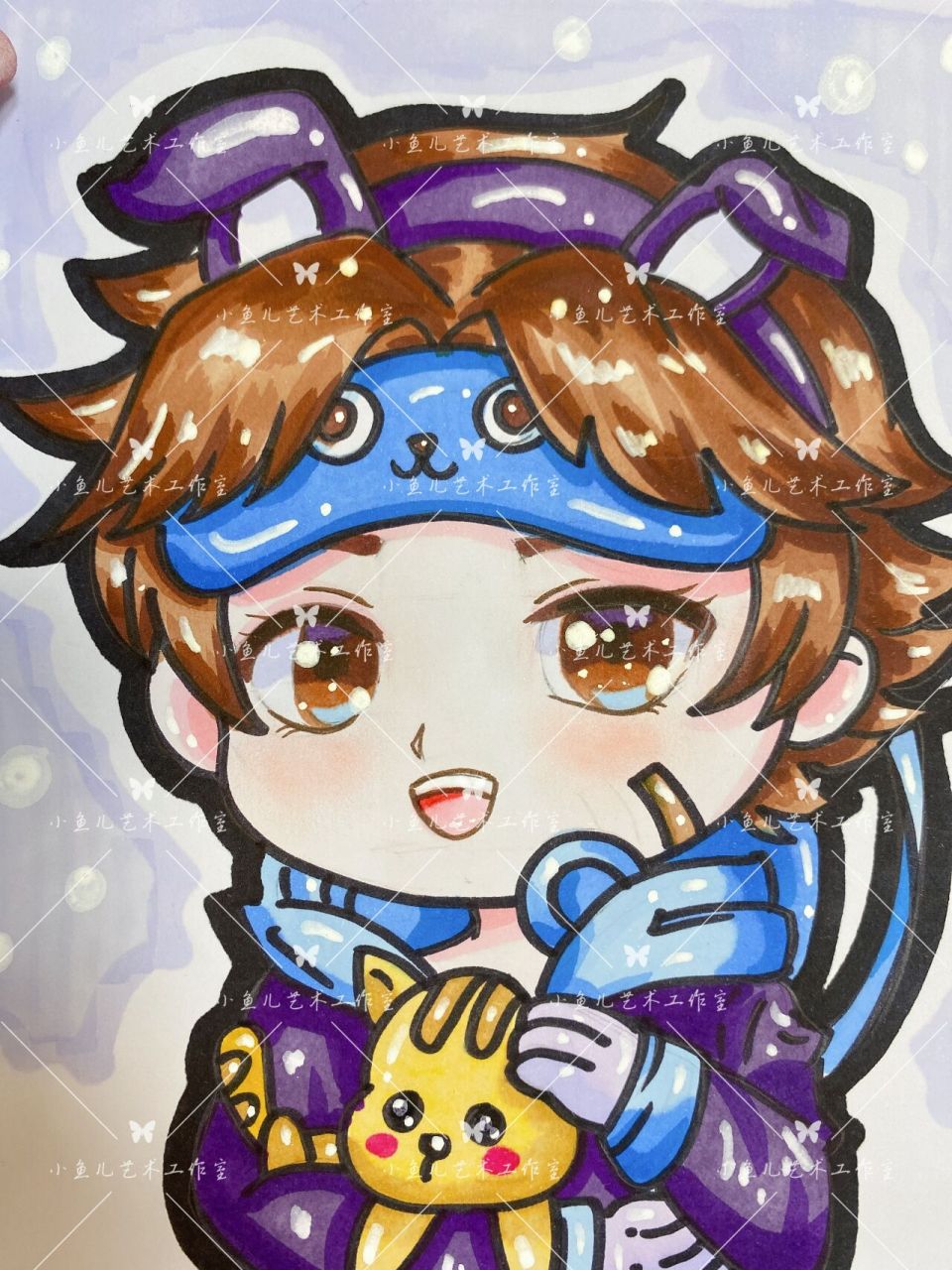 【动漫临摹卡】王者荣耀系列,孙策3/12 今天画王者荣耀系列啦,有半身