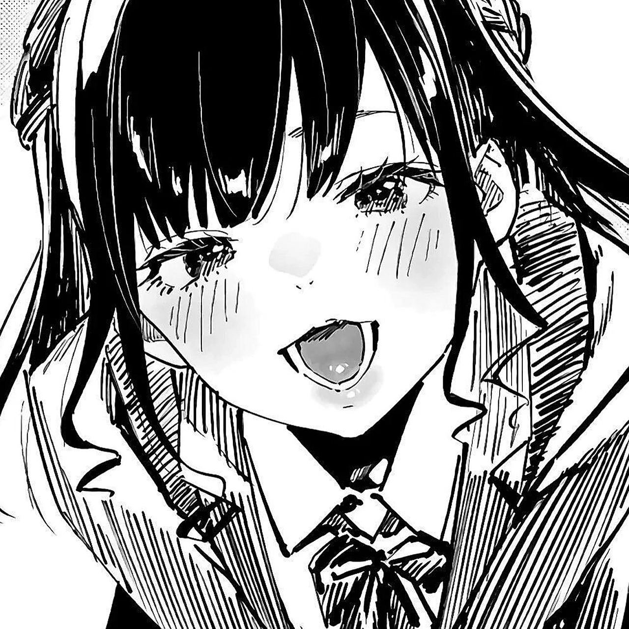 黑白女生动漫头像4~ 偏御姐一点的类型呀