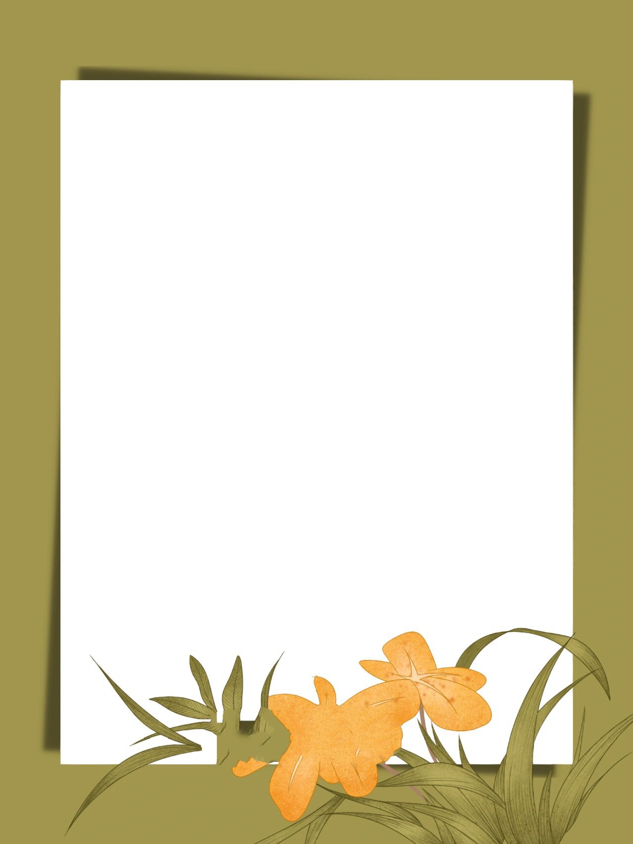 朋友圈高级简约晒单底图|文案书单空白模板