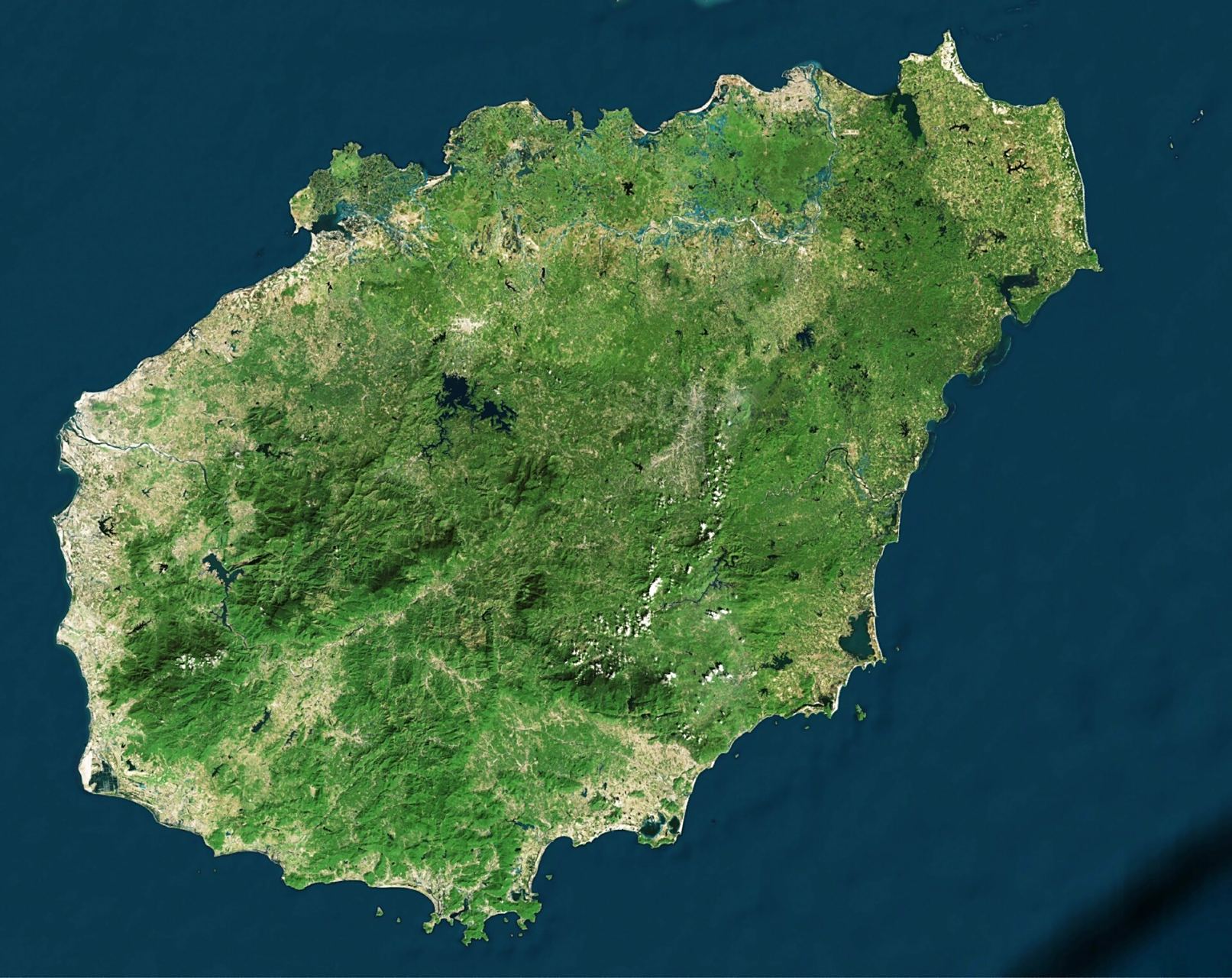 海南省地理地貌图