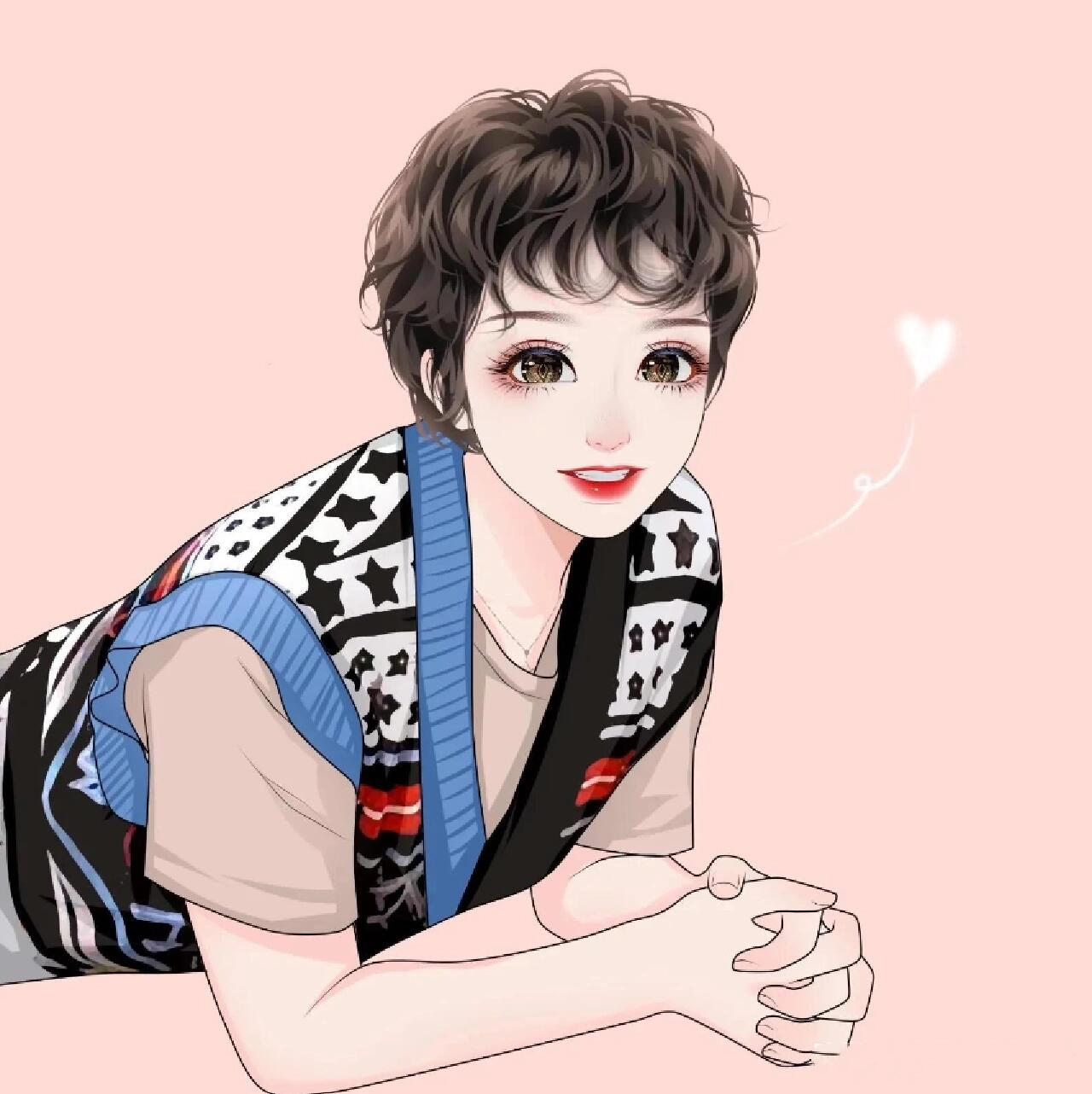 更新这组手绘卡通动漫人物头像,气质美女,小姐姐们最爱这样的头像了!
