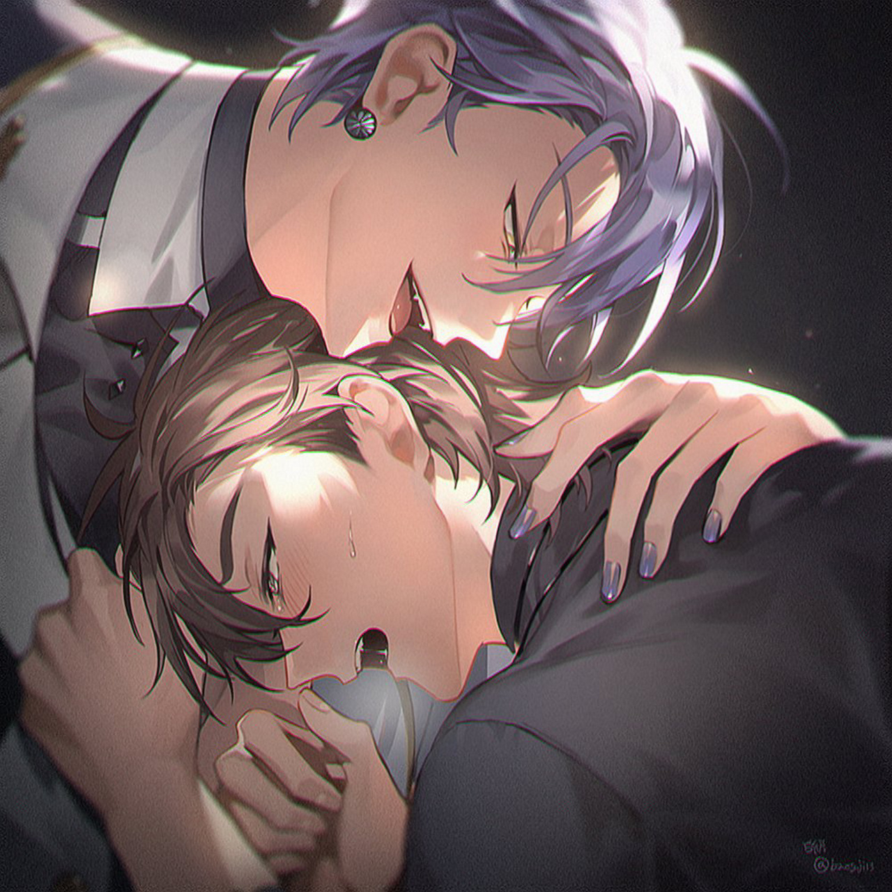 玖夜×伊得 分享新世界同人图 来源:baegji13(twt)【已授权】 ps:有