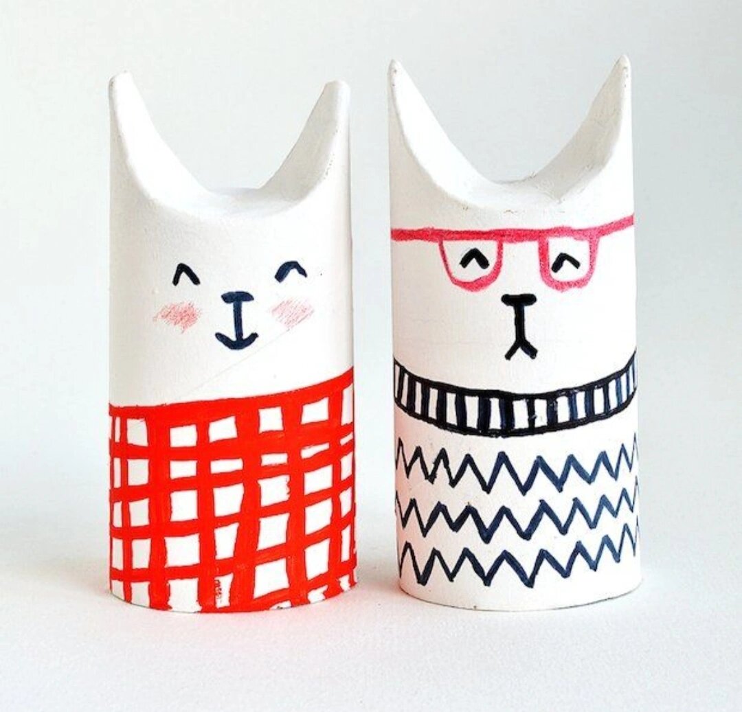 纸筒画～ 只要你有心就会发现生活中的乐趣无处不在,与其随手丢掉,不