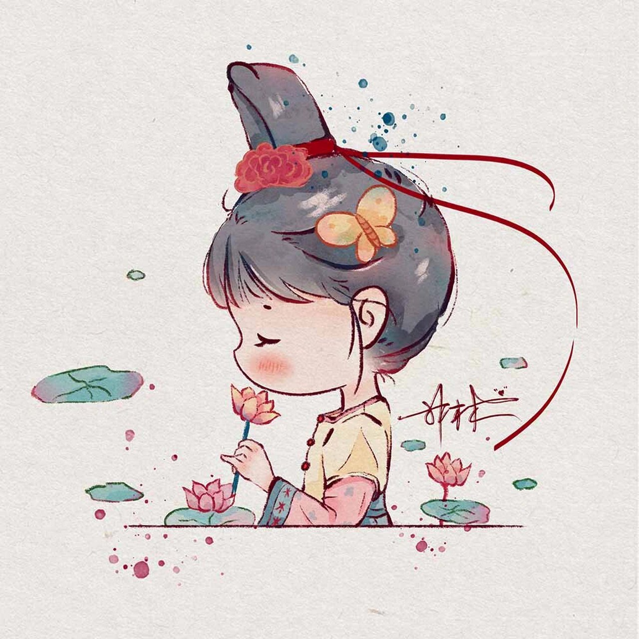 q版头像小集合|古风美女