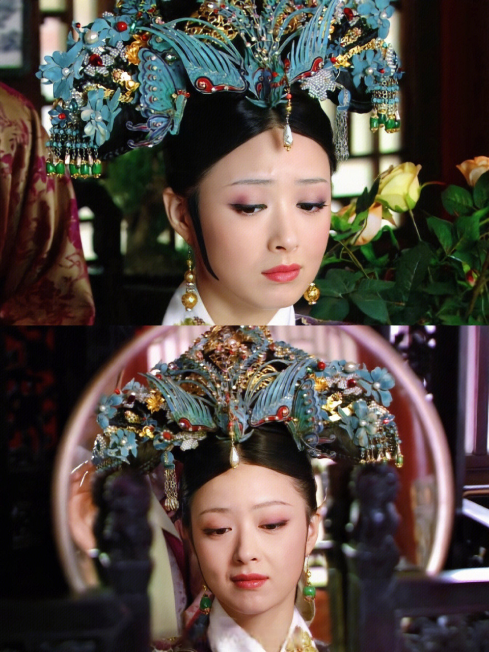 《甄嬛传》中的头饰点翠,还是得看我们华妃