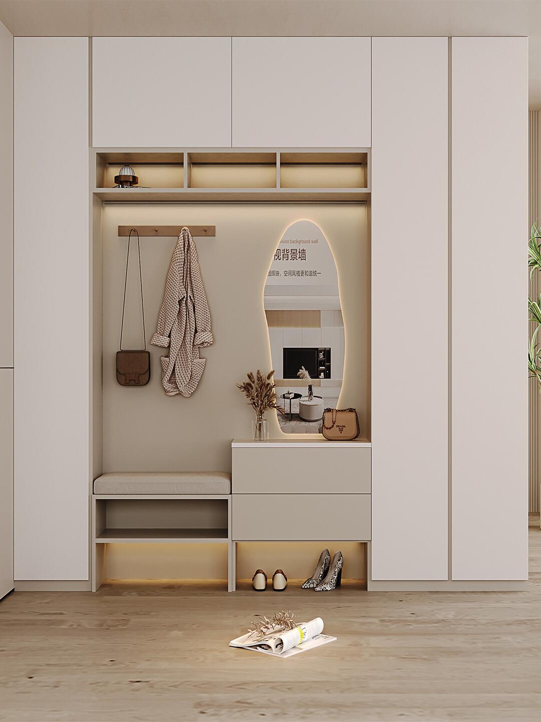 97现代简约 | 超实用的玄关鞋柜设计7515