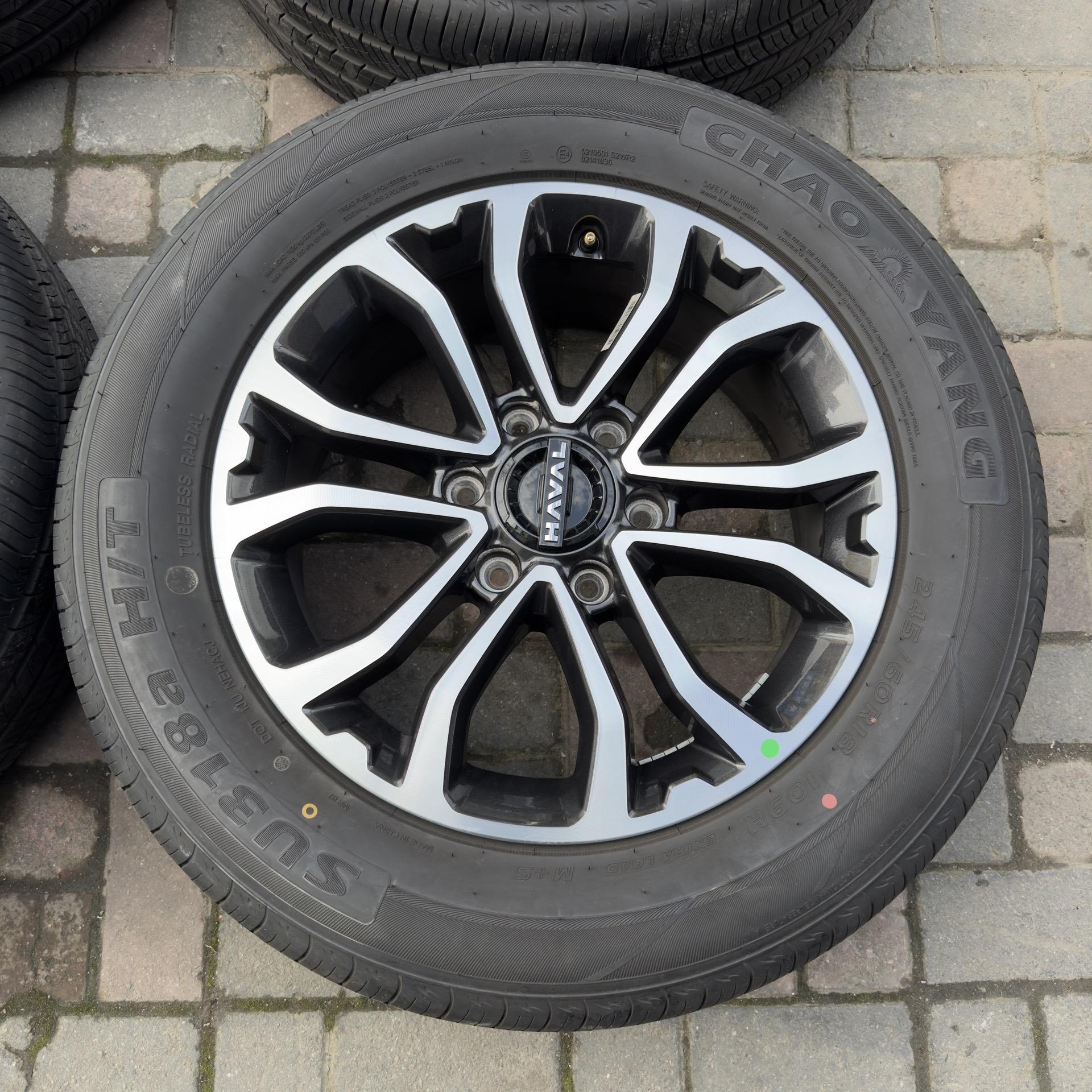 长城哈弗h5轮毂轮胎18寸原装新车拆 自动四驱领英版原厂正品朝阳245