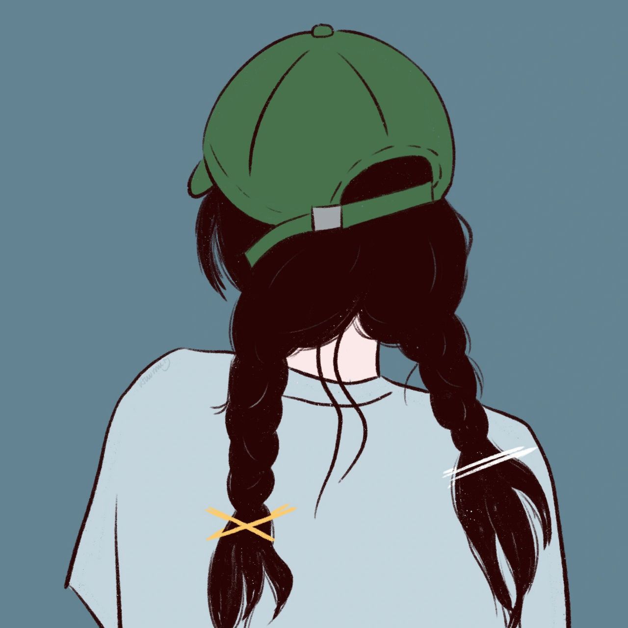 绿帽子动漫图图片