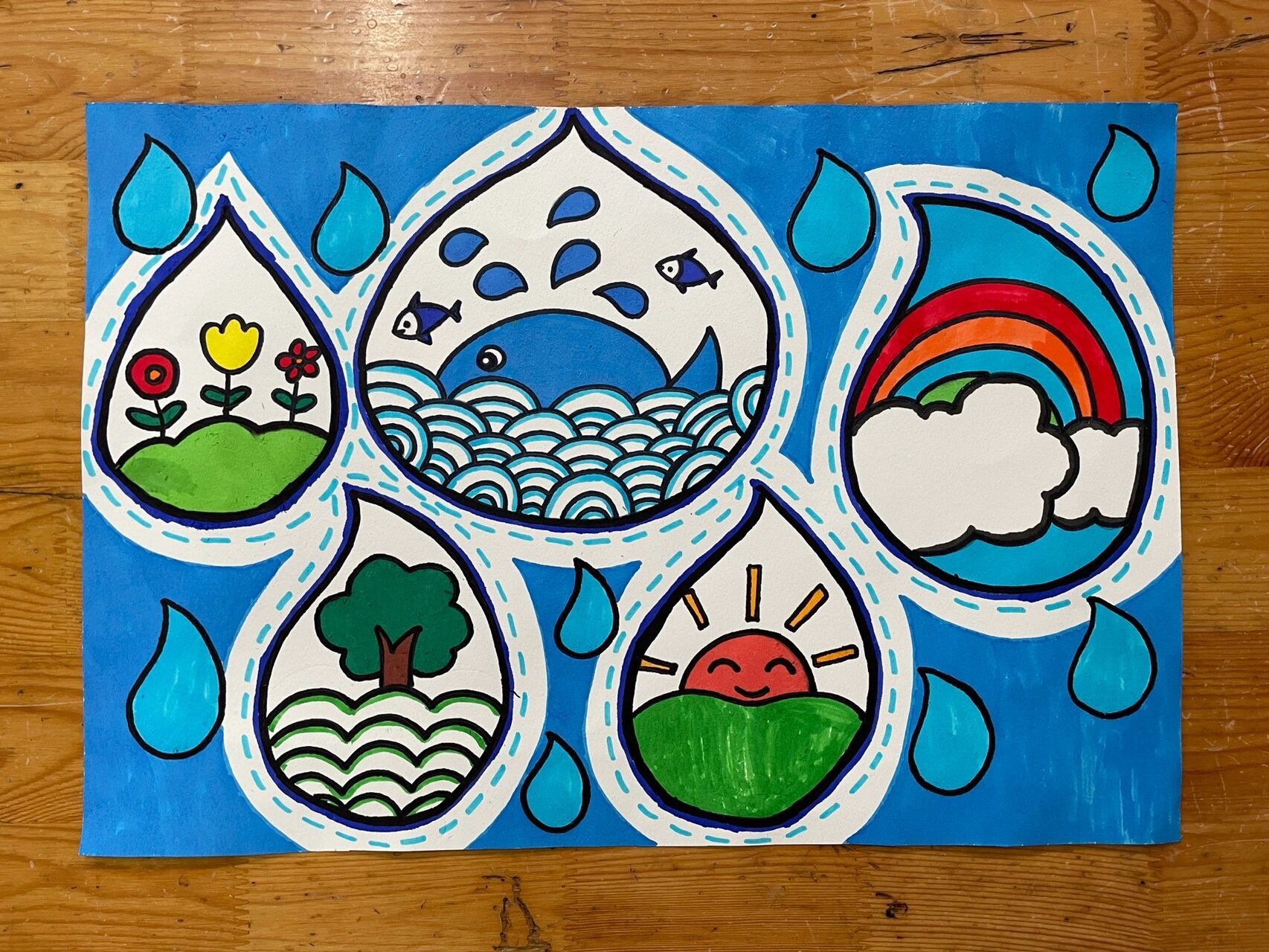 世界水周绘画作品90