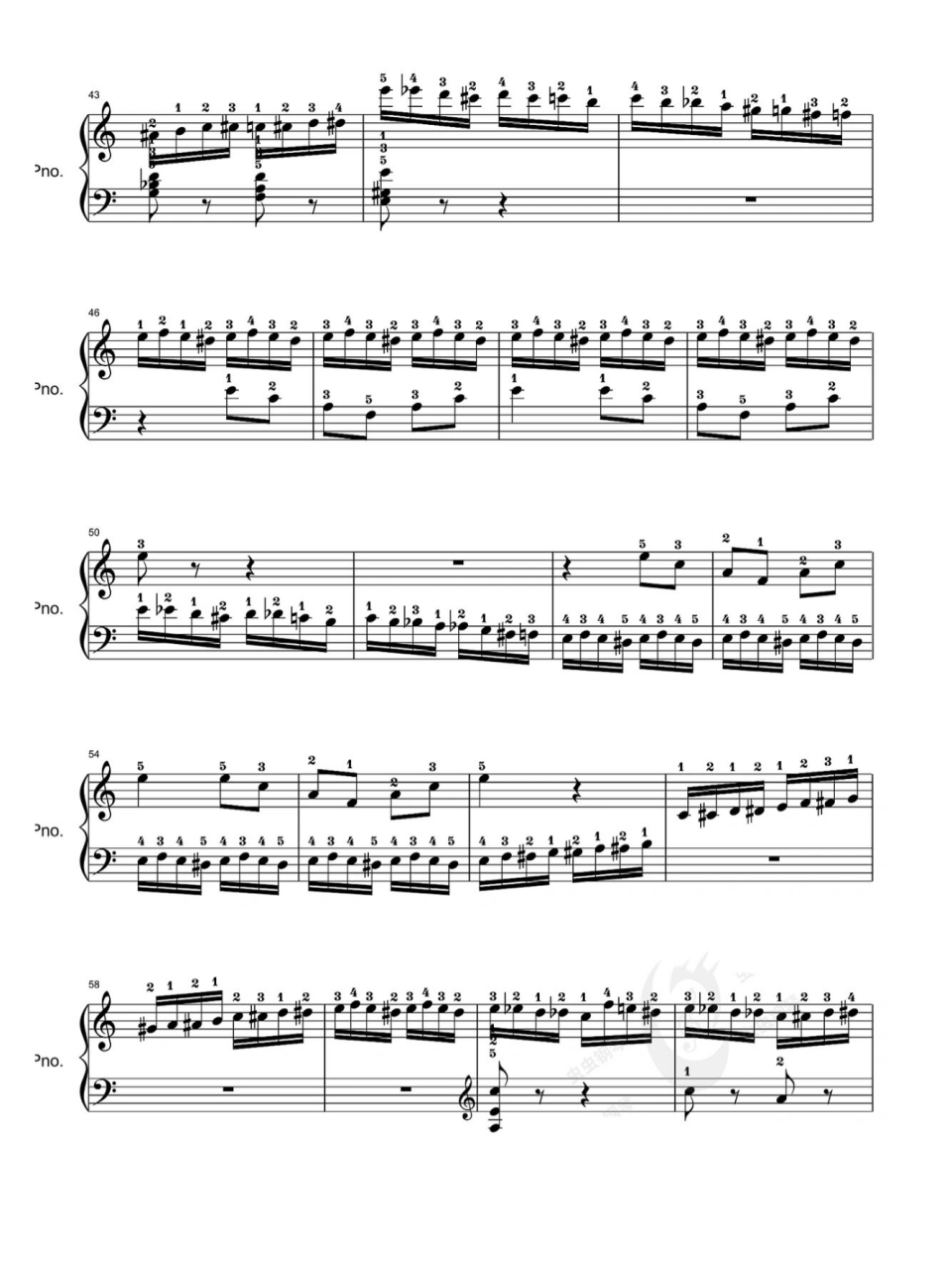 野蜂飞舞(带指法) 经典名曲