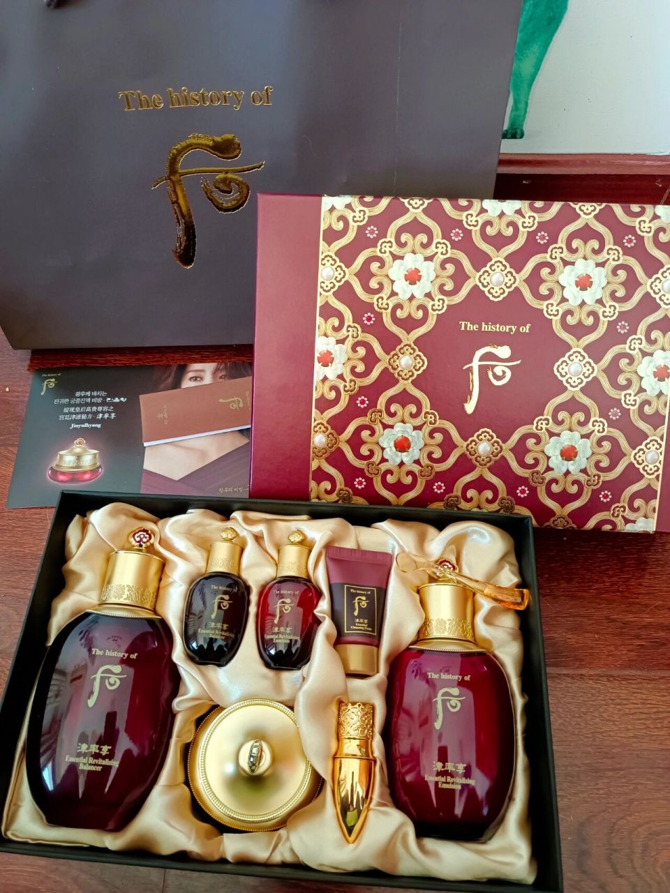 韩国whoo津率享套盒鉴别 韩装套盒市面上假货很多,大家可以看图片细节