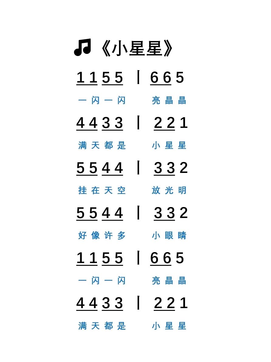 五音手敲琴简谱图片