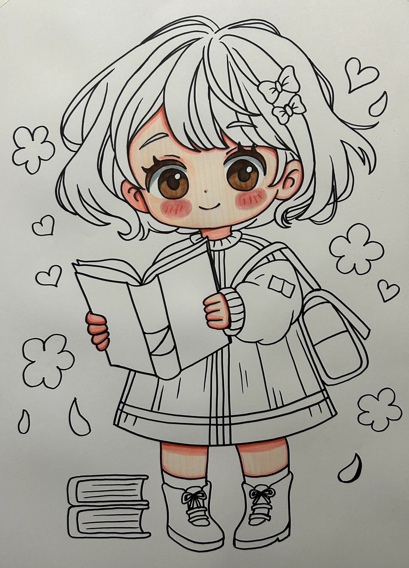 爱看书的小女孩