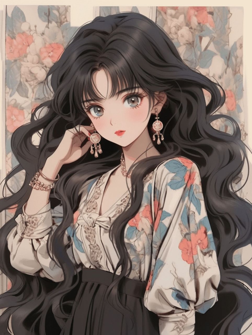 复古港风|旧漫|黑发小姐姐