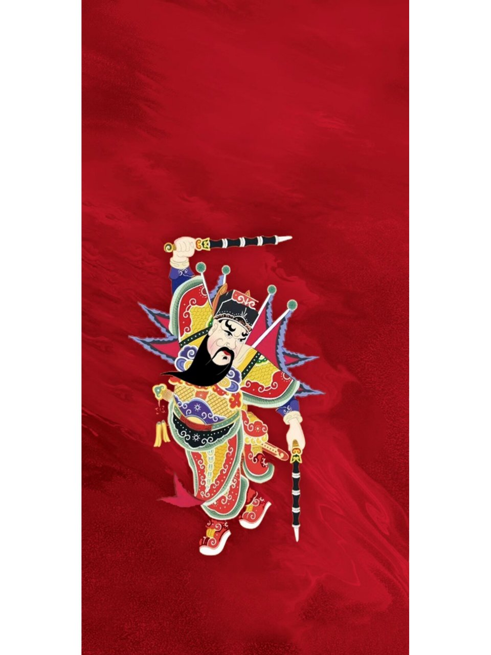 《门神》壁纸来了97 门神的版本和造型很多,我做的是秦叔宝和尉迟恭